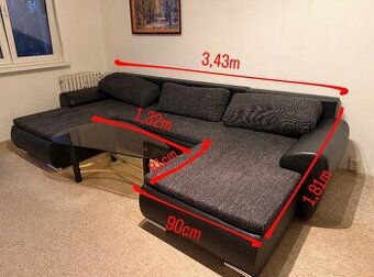 Prostorný rozkládací gauč – pohodlný, velký