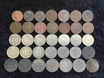 35 kusů heller a filler. mince Rakousko Uhersko, každá jiná
