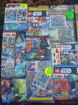 Lego časopisy s hračkou lego od marvel dc star wars atd