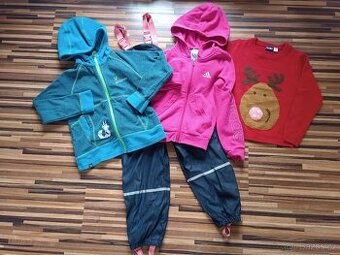 Zimní set Adidas, Klimatex a Lupilu, vel.116/122