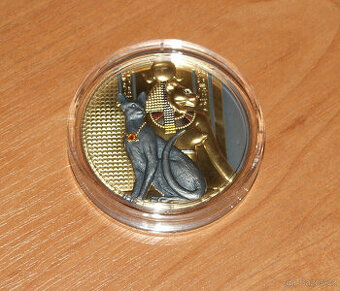 Sběratelská stříbrná mince Sachmet