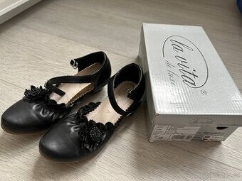 Dívčí černé baleríny John Garfield, vel. 31