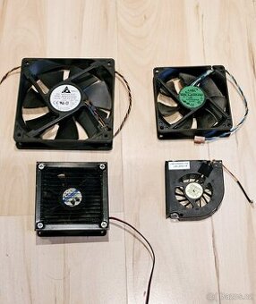 Různé ventilátory do PC