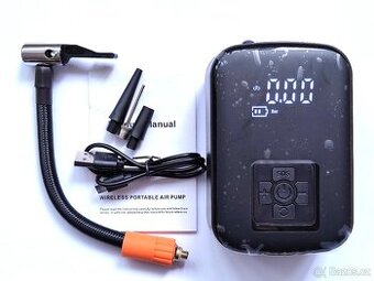 Aku kompresor + příslušenství  Tlak vzduchu: 3~150psi / 10ba