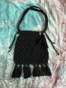 Síťovka macrame černá