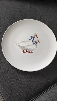 Velký talíř vzor husy