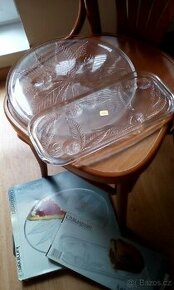 Skleněný podnos/2ks