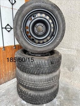 4x100 r15 185/60/15 zimní kola. Kola jsou z Opel Corsa
