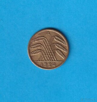 50 Rentenpfennig 1924 A - Výmarská republika