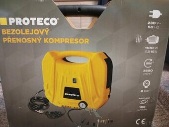 Kompresor ruční, přenosný, bez olejový Zn. Proteco