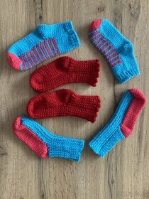 Ručně pletené ponožky pro batolata-3Pack - 1