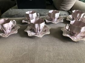 Růžový porcelán sada originál