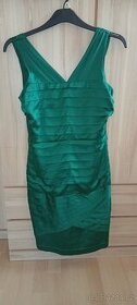 Dámské zelené společenské šaty vel. 38 - 1