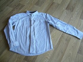 Chlapecká modrobílá proužkovaná košile vel. 134/140 - 1