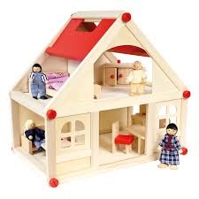 Dřevěný domecek pro panenky
