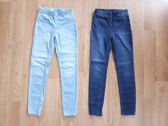 JEGÍNY • NATAHOVACÍ DŽÍNY • SKINNY KALHOTY • H&M vel. 140