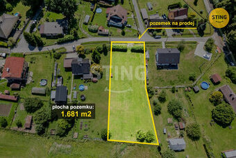 Prodej pozemku o celkové výměře 1681 m2, Janovice u , 133002
