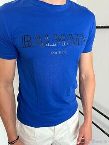 Pánské tričko BALMAIN (modré) vel. M