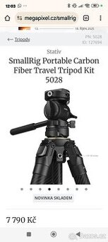 SmallRig 4221 Travel Video Tripod Kit – nový, nerozbalený dá