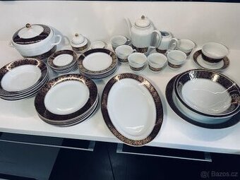 Porcelánový jídelní a čajový servis MZ Czechoslovakia