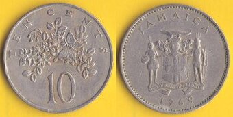 Mince Jamajka 10 centů 1969