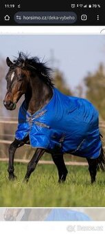 Deka výběhová Windchill BUSSE, 100 g, royal blue/grey