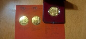 zlatá mince ČNB 5000Kč Moravská Třebová,b.k.