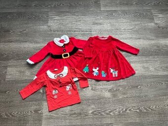 Vánoční šaty, vel. 6-9 měsíců