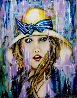 Dívka v žlutém klobouku