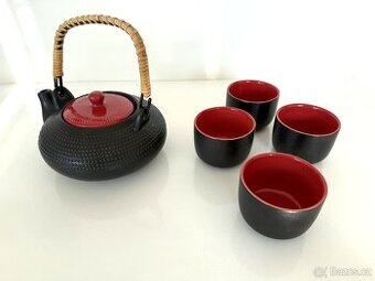 Nová čajová sada v japonském stylu – 1 konvice a 4 šálky