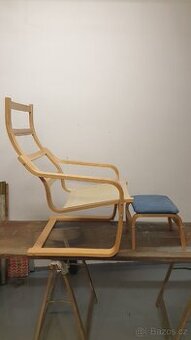 Rám křesla POÄNG + podnožka