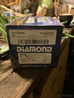 🛞 NOVÉ nepoužité brzdové destičky Diamond PP098 – přední (2