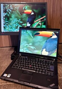 Notebook, LCD monitor, dokovací stanice