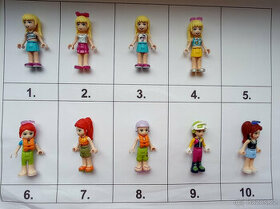 Lego Friends figurky - holčičky A (nové, nehrané)