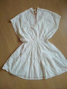Bílé plážové šaty/kimono -nové