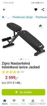 Šikmá posilovací lavice