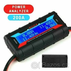 200A LCD digitální přesný ampérmetr a wattmetr pro RC modely