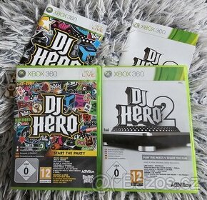 Prodám dvě hry na Xbox 360 - Dj Hero 1 a 2