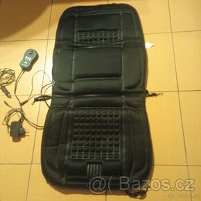 Prodám luxusní vyhřívanou a zároveň masážní podložku do auta - 1