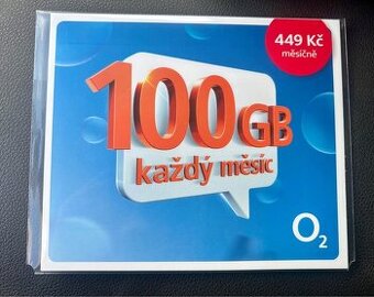 SIM karta O2 100GB