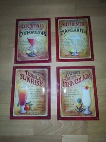 Dekorativní tabulky  Cocktail Cosmopolitan