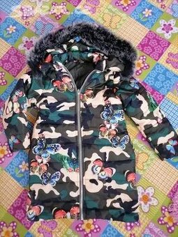 Dětská zimní bunda, kabát vel 128-134