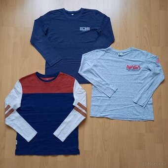 Chlapecká bavlněná trička dl.rukáv vel 158/164