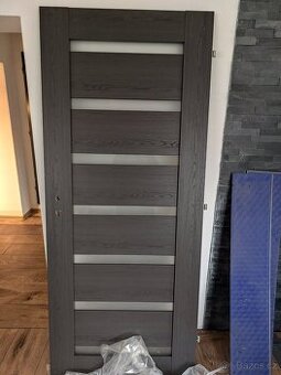 Interiérové Dveře 80, dřevo, antracit, pravé