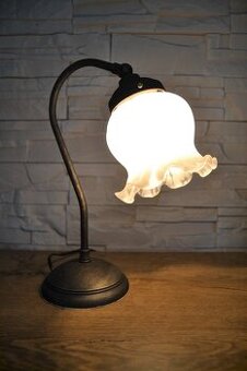 Stolní mosazná lampa KONVALINKA 30 cm