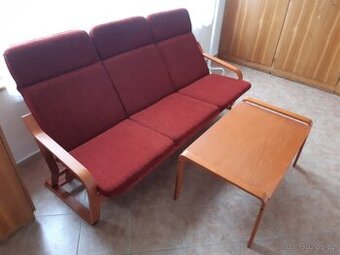 Sedací souprava Jech Pluto (rozkládací) a konferenční stolek