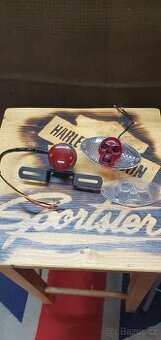 Zadní, koncové světlo, bobber, chopper, Harley