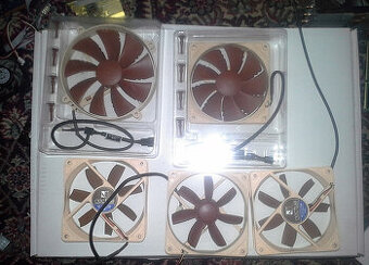 Noctua ventilátory 4x120 mm a 1x 140 mm ( cena za všechny )
