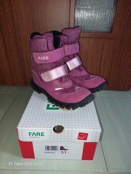 Zimní boty Fare s membranou vel.31