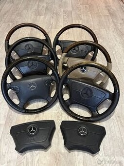 Dřevěný volant Mercedes W210 / W208 / W140 Sleva